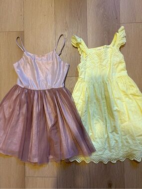 Girls Yellow Eyelet Sundress - and mauve dress cat&jack and zenzi